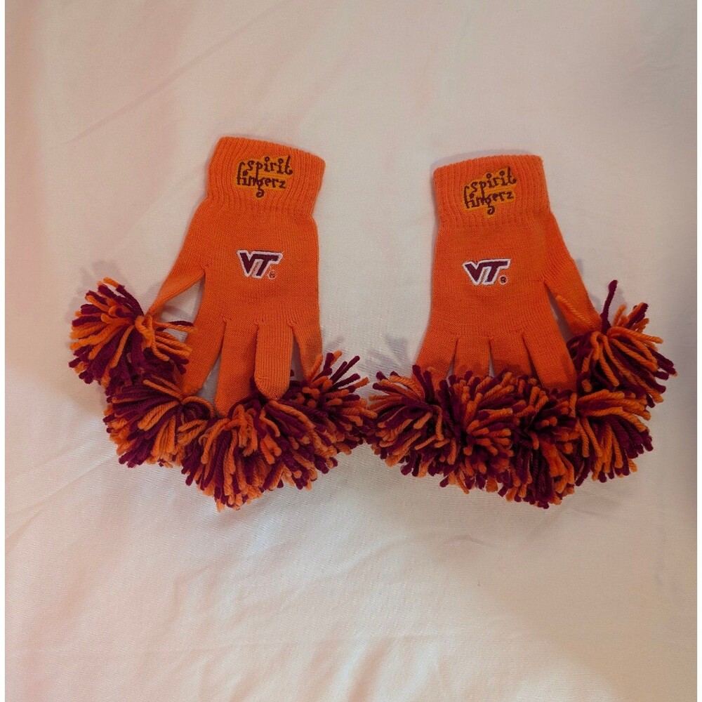 Women's Virginia Tech Hokies Spirit Fingers Gloves Small